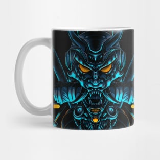 Cyber Oni Mask Mug